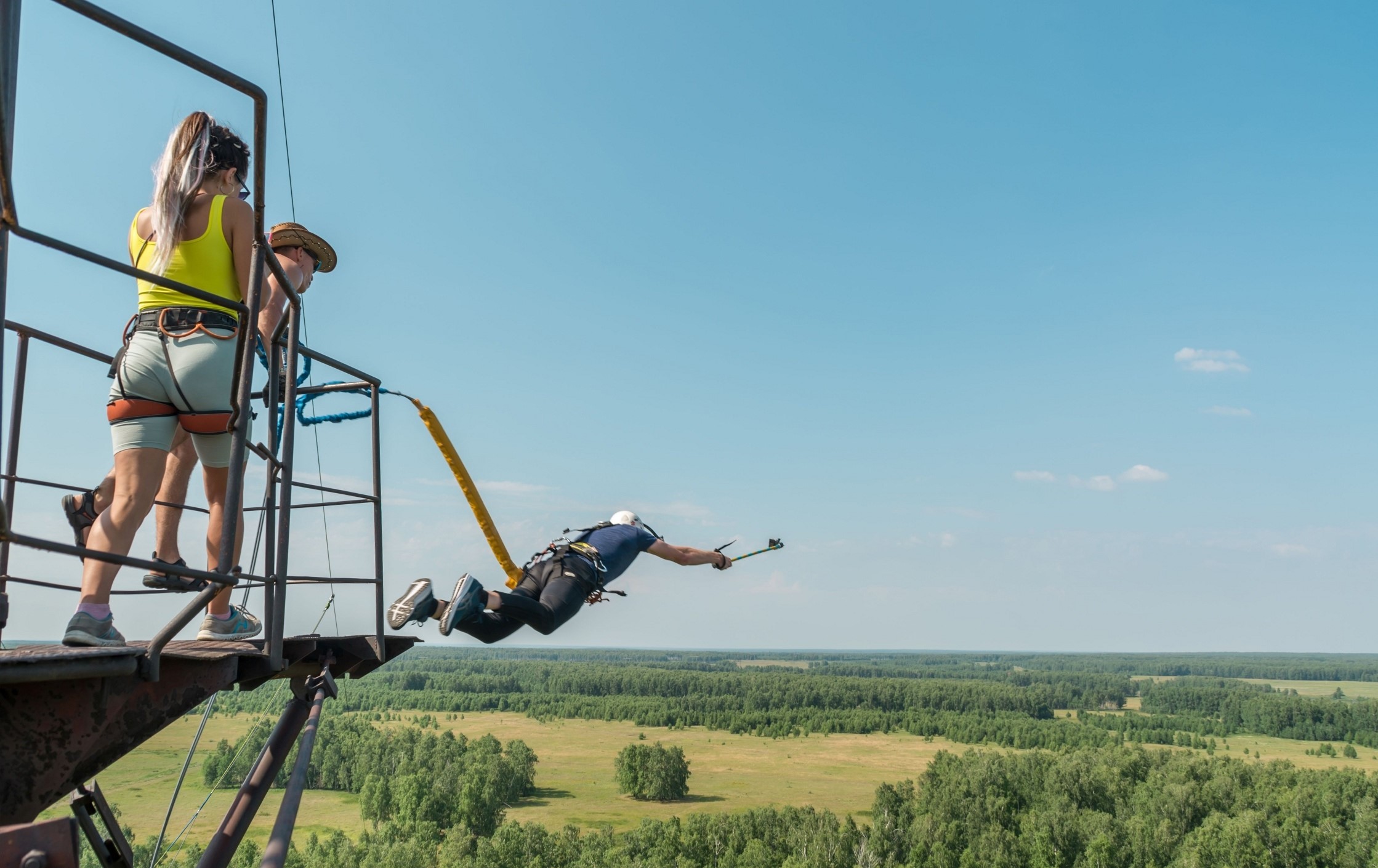 Роупджампинг в Челябинске, прыжки с верёвкой с моста с Клубом Rope-Jumper